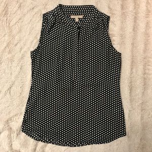 Banana Republic Black and White Polka Dot Tank